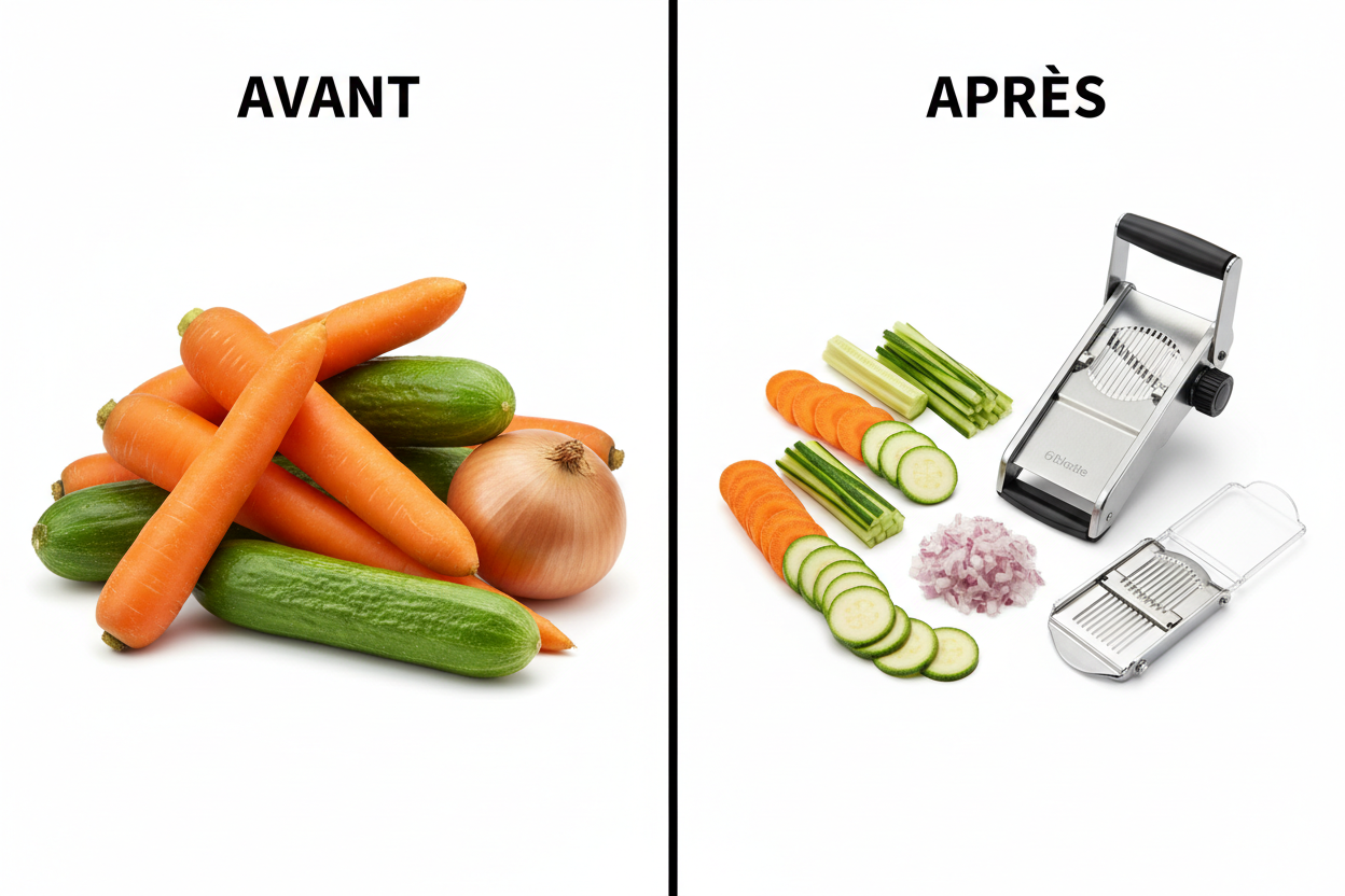 Avant / Après - Coupe-légumes